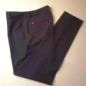 DKNY Brand Trouser Pants Size 0 Mid Rise Slim Leg Navy Blue Business Casual